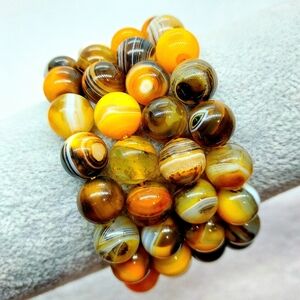 💛 10mm "Bumblebee" Agate Bracelets